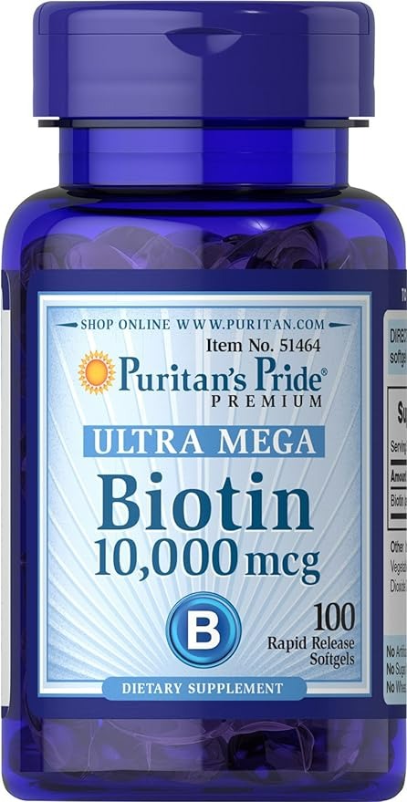 Puritan's Pride Biotin 10000 Mcg - 100 Adet-0