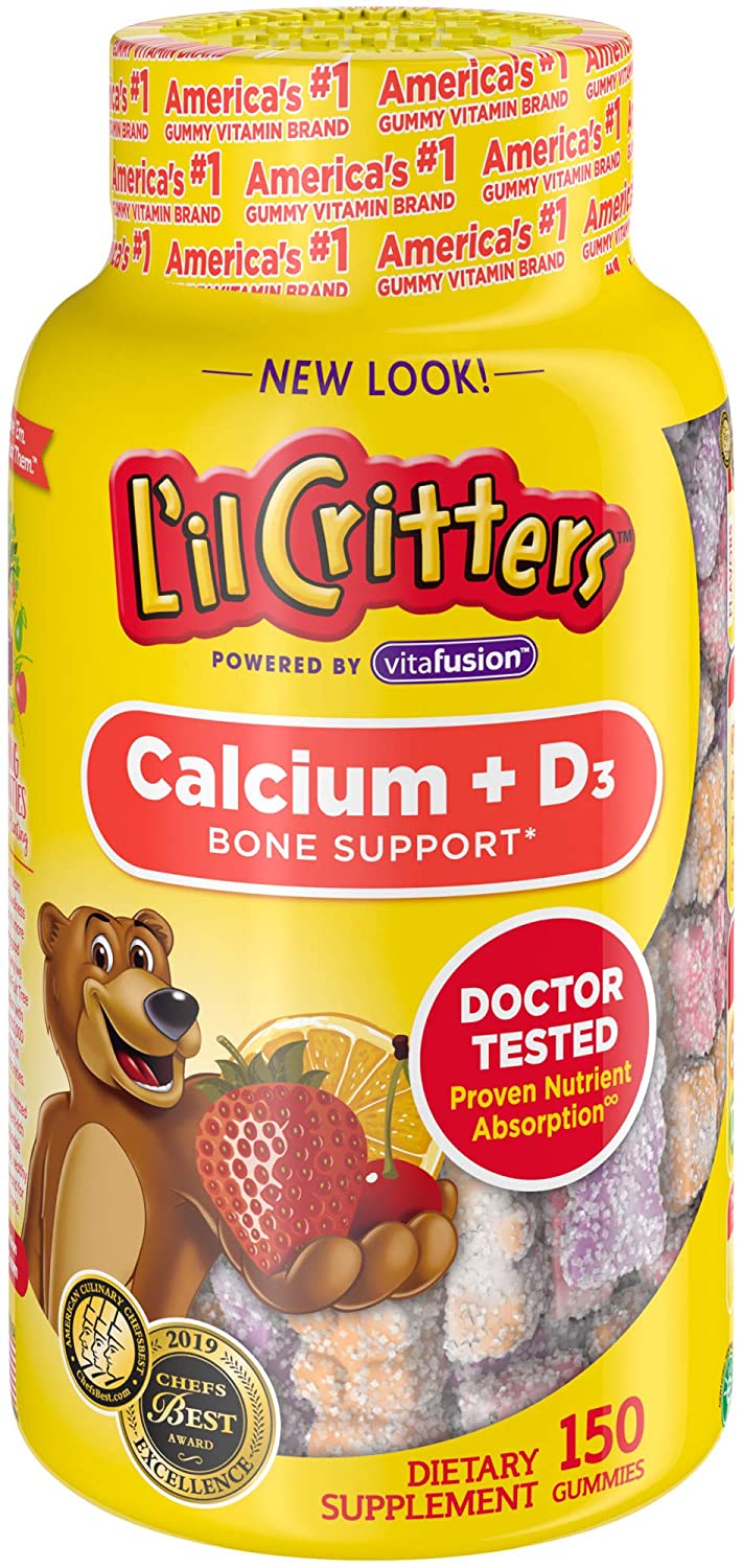 L'il Critters Kids Calcium - 150 Gummies-1