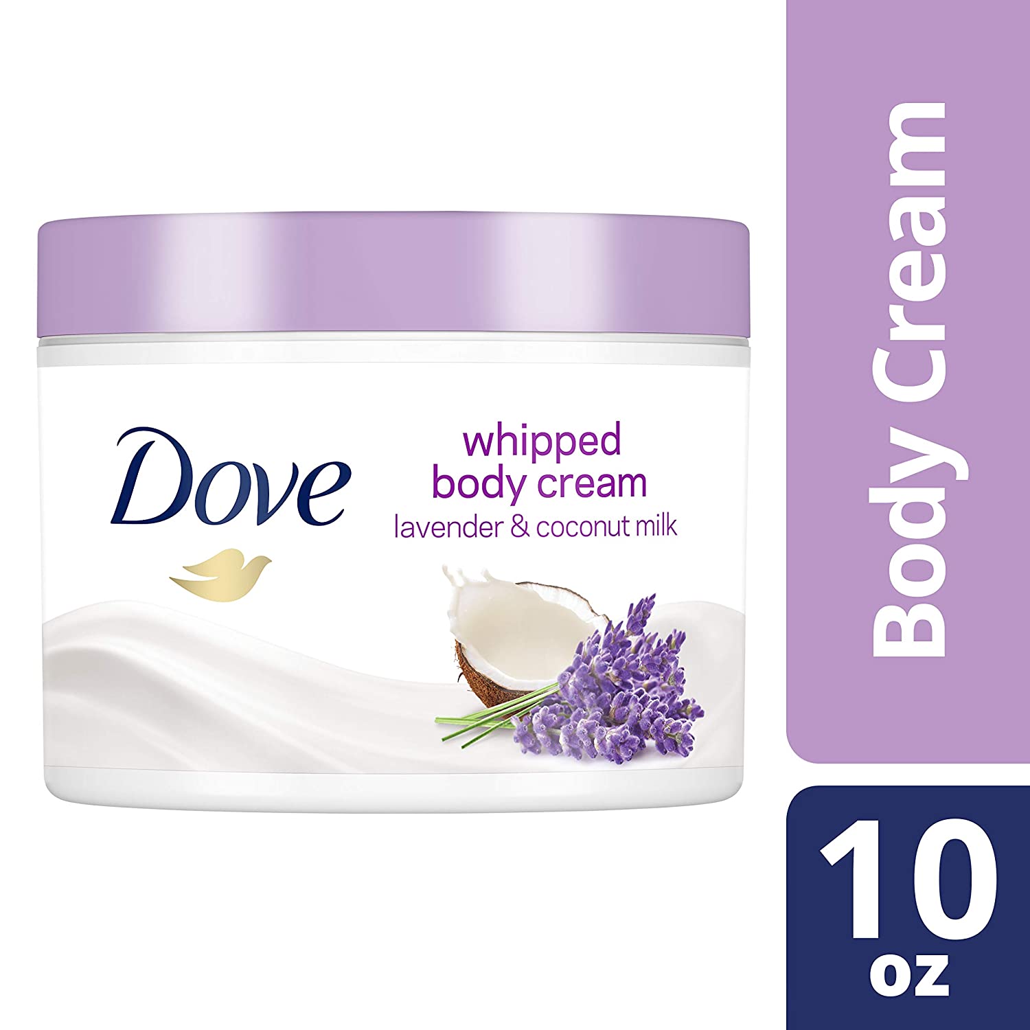 Dove Whipped Lavender and Coconut Milk Body Cream - 283 g-0
