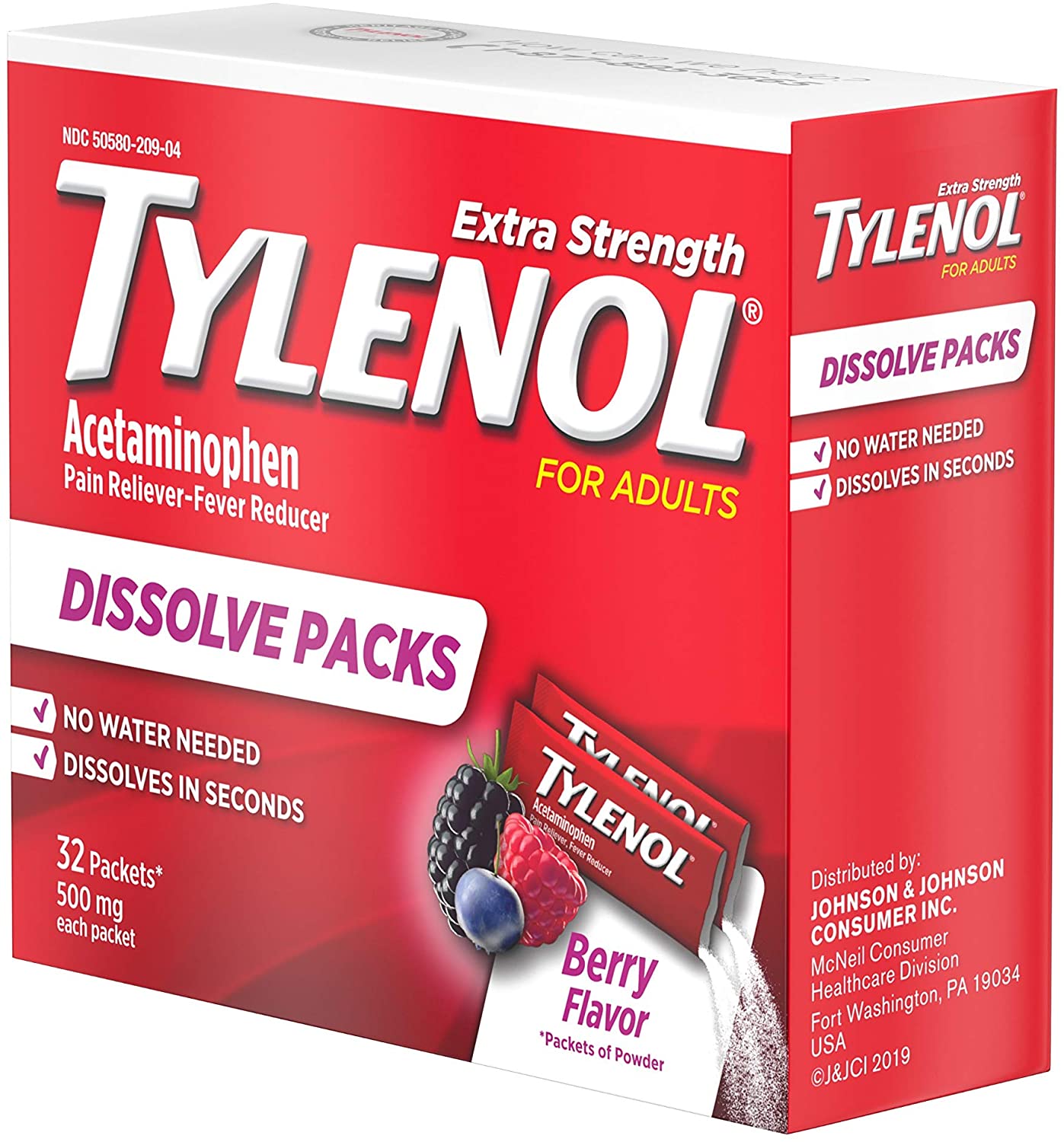 Tylenol Extra Strength Dissolve Packs - 32 Paket-2