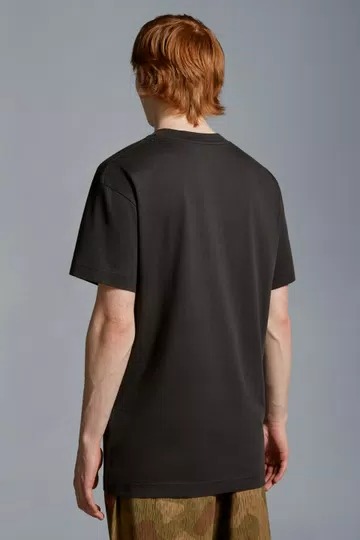 Moncler Logo Patch T-Shirt - Black-1