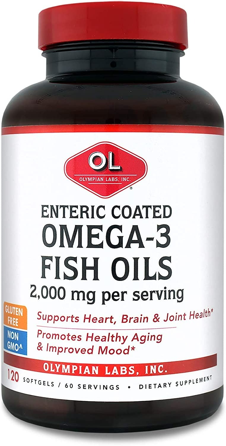 Olympian Labs Enteric Coated Omega 3 Fish Oils - 120 Adet