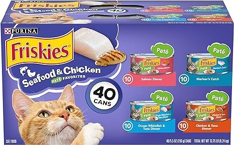 Purina Friskies Wet Cat Food Pate - 5.5 Oz - 40 Adet-0