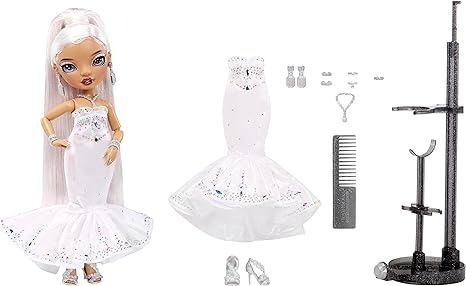 Rainbow High 2022 Holiday Edition Roxie Doll with Multicolor Hair and Iridescent Gown-1