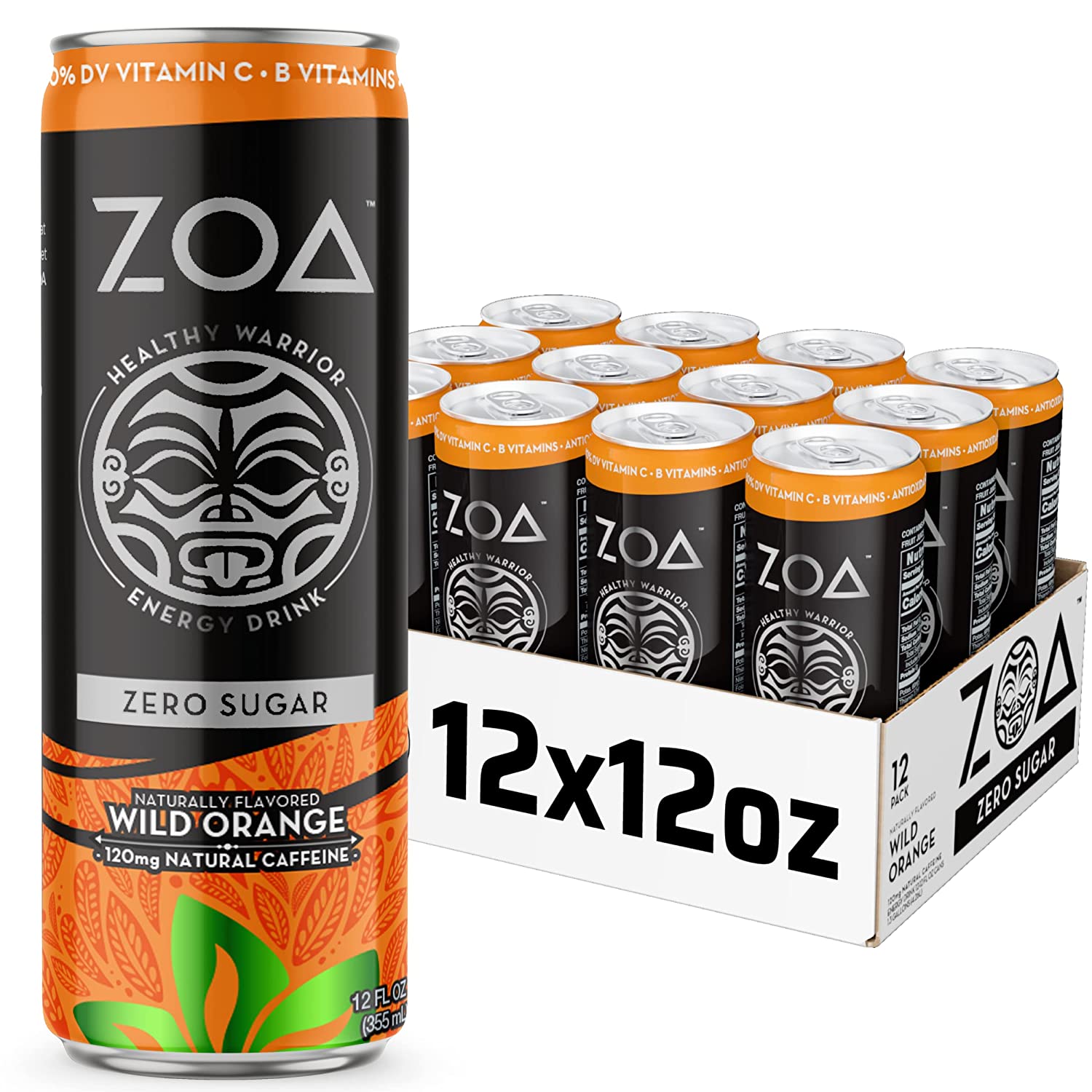 ZOA Sugar-Free Energy Drink Variety - 36 Pack