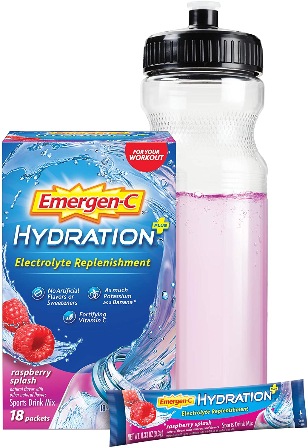Emergen-C Hydration Sports Drink Mix - 18 Paket-3