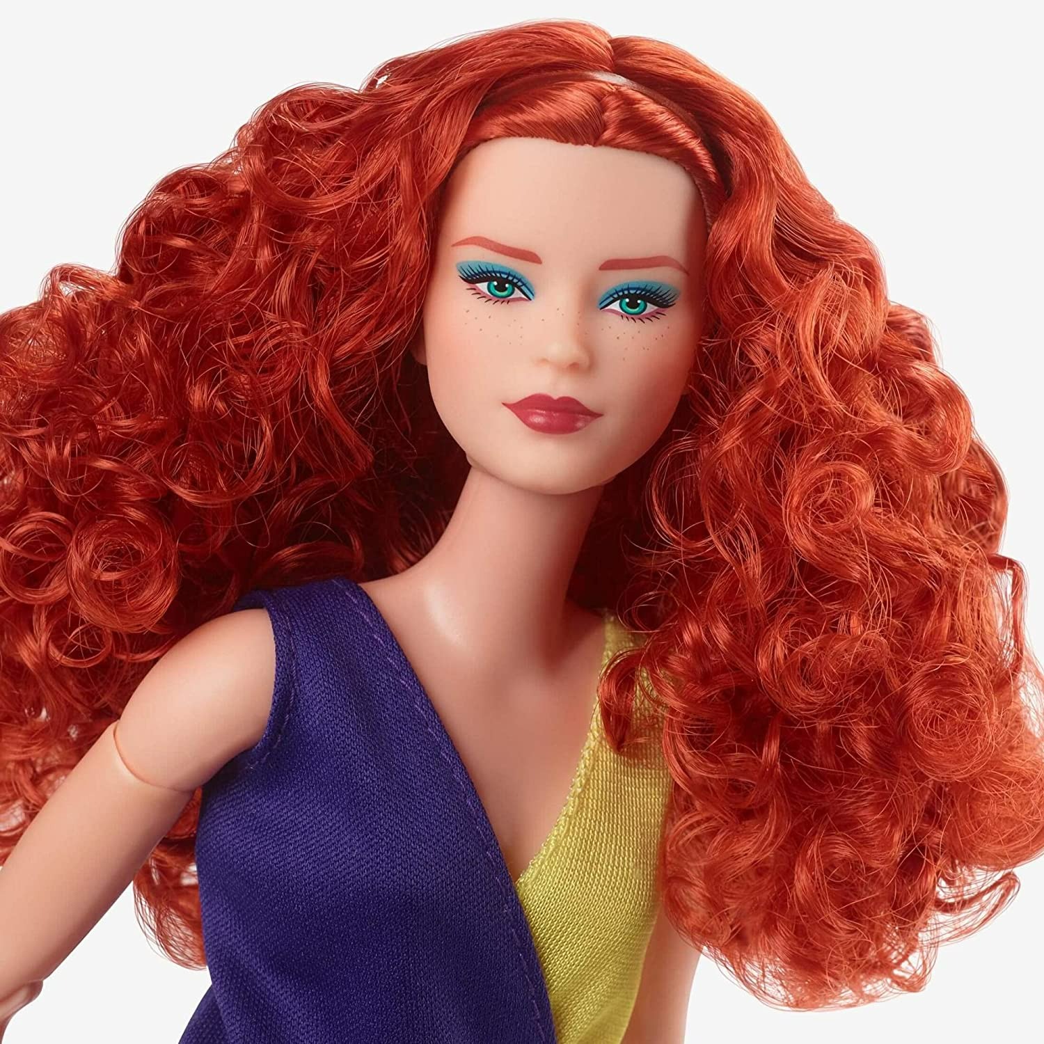 Barbie Looks Doll with Curly Red Hair-1