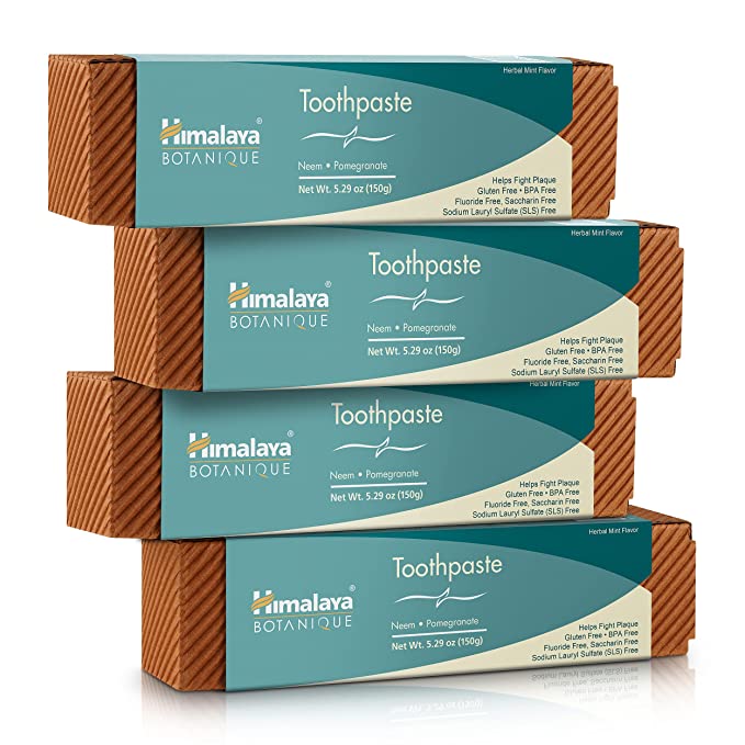 Himalaya Botanique Neem & Pomegranate Toothpaste 4 Pack - 150 g-3