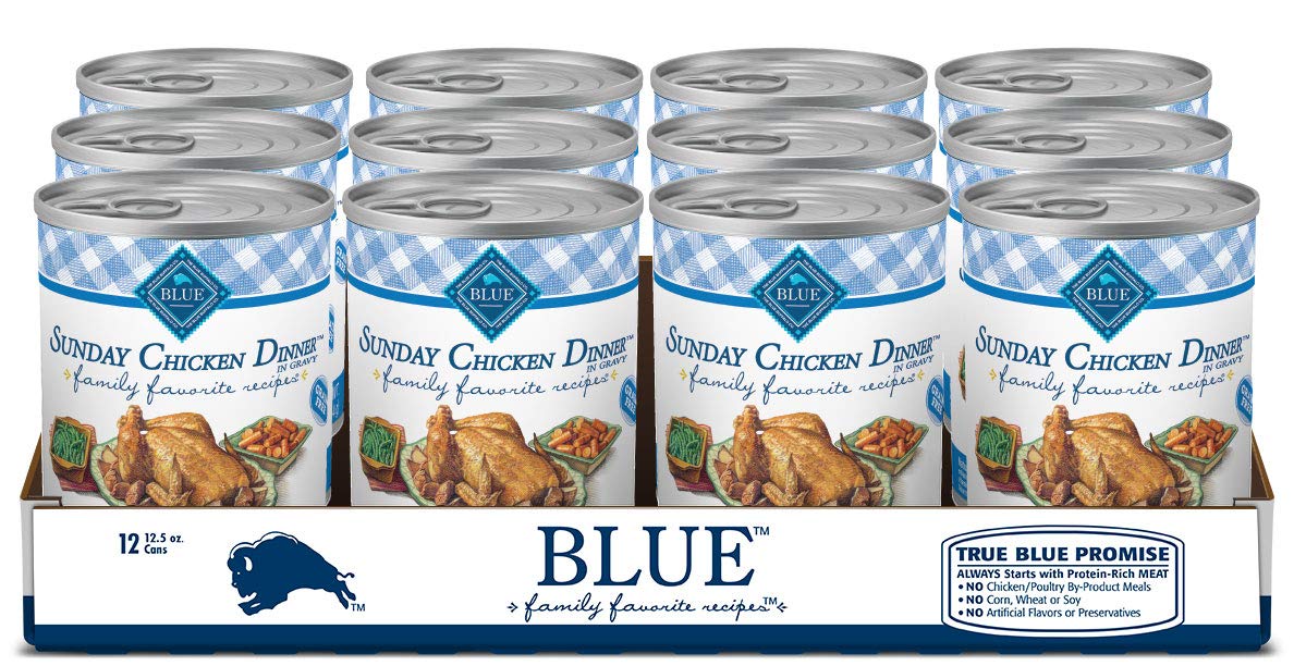 Blue Buffalo Family Favorites Natural Adult Wet Dog Food 12 Pack - 354 g-0