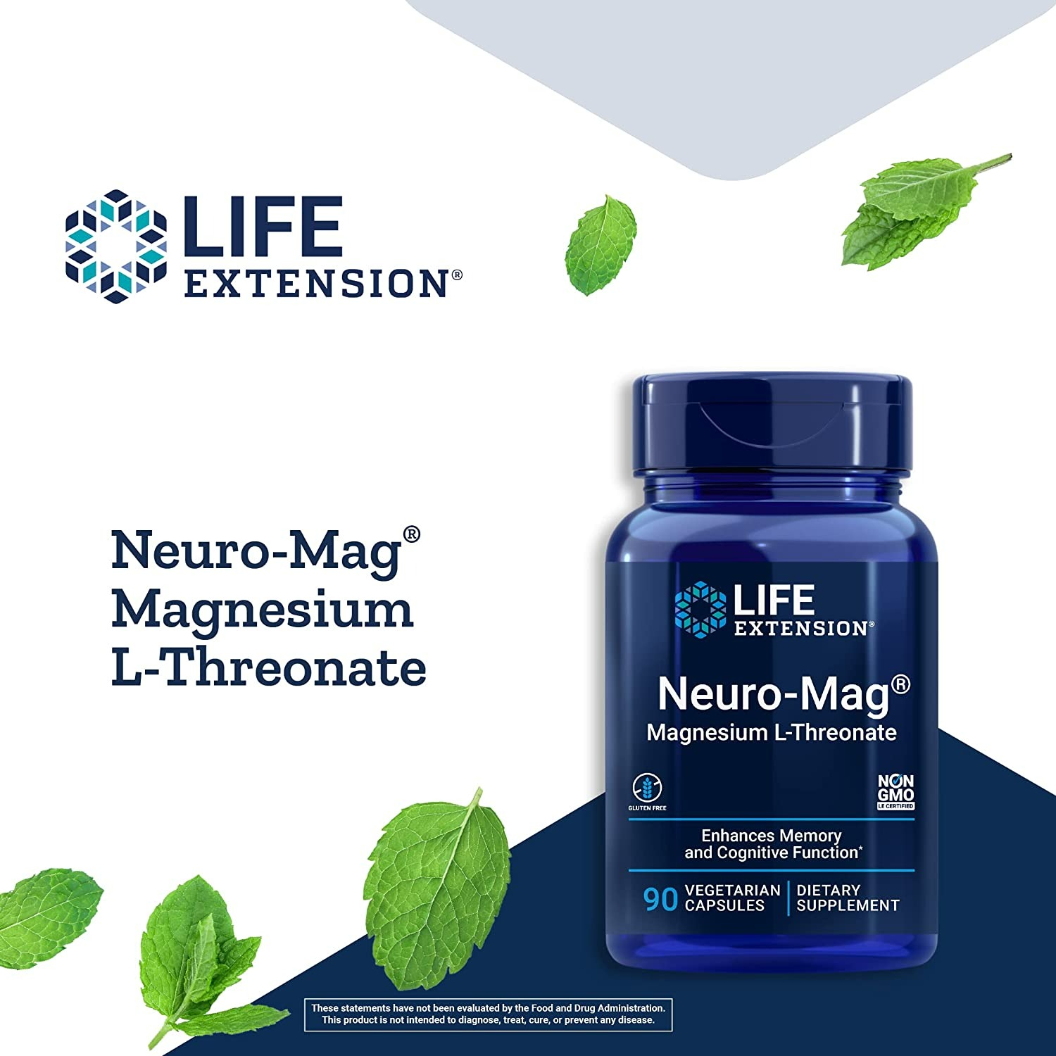 Life Extension Neuro-Mag Magnesium L-Threonate - 90 Tablet-1