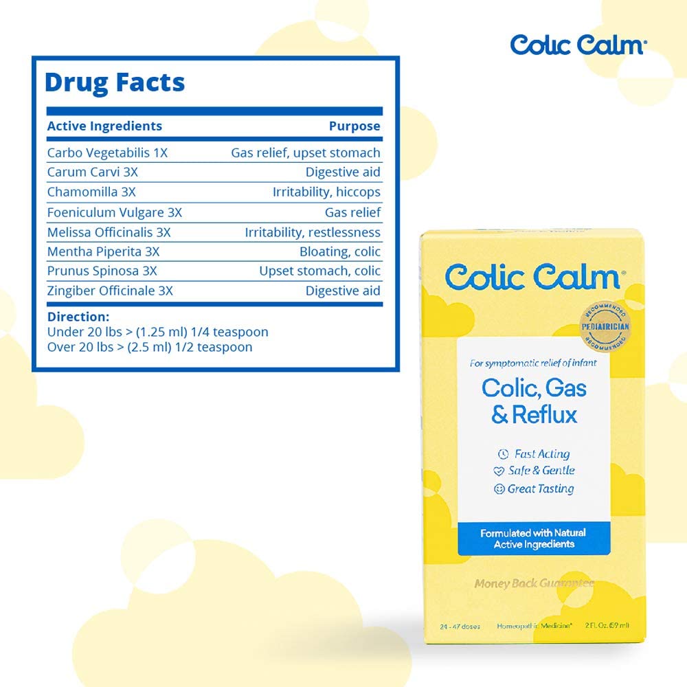 Colic Calm Homeopathic Gripe Water - 2 Fl Oz-1