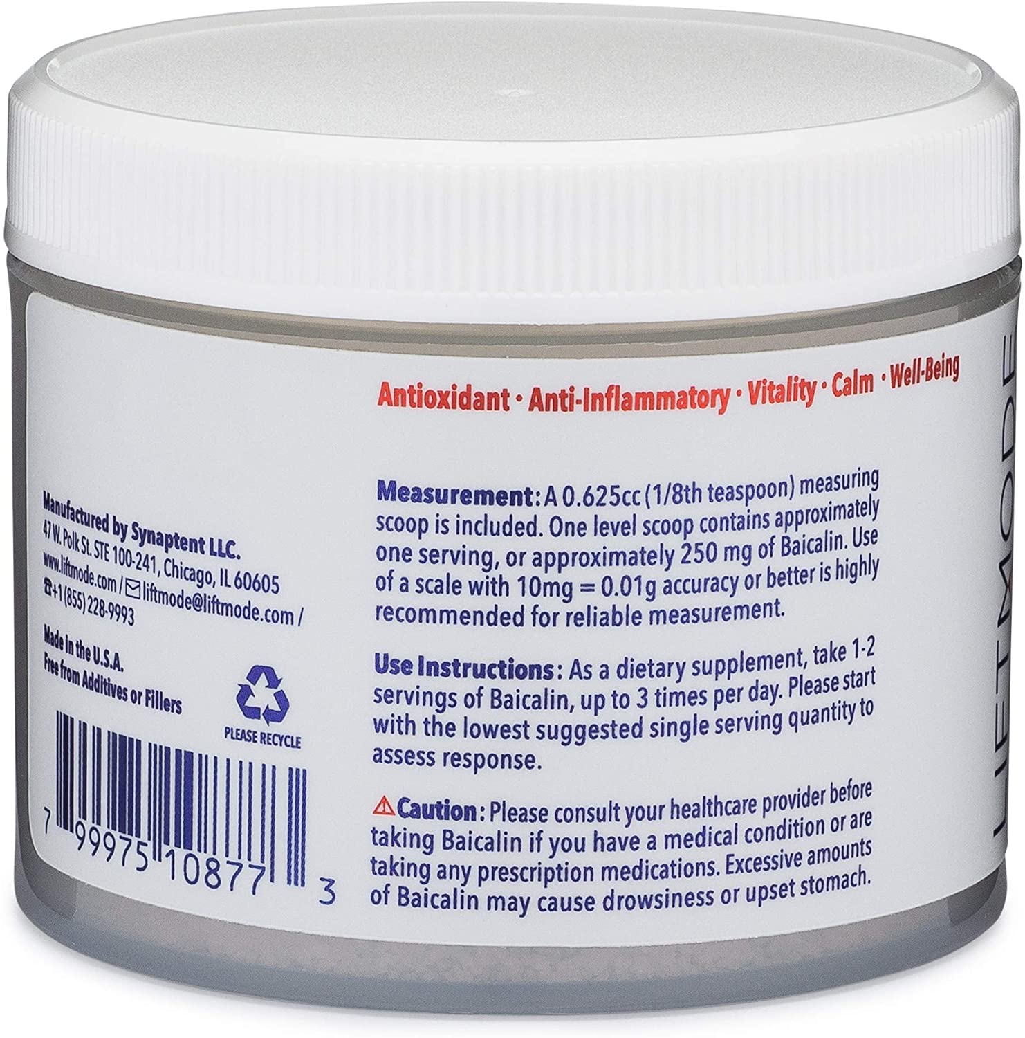 LiftMode Baicalin Powder - 20 g