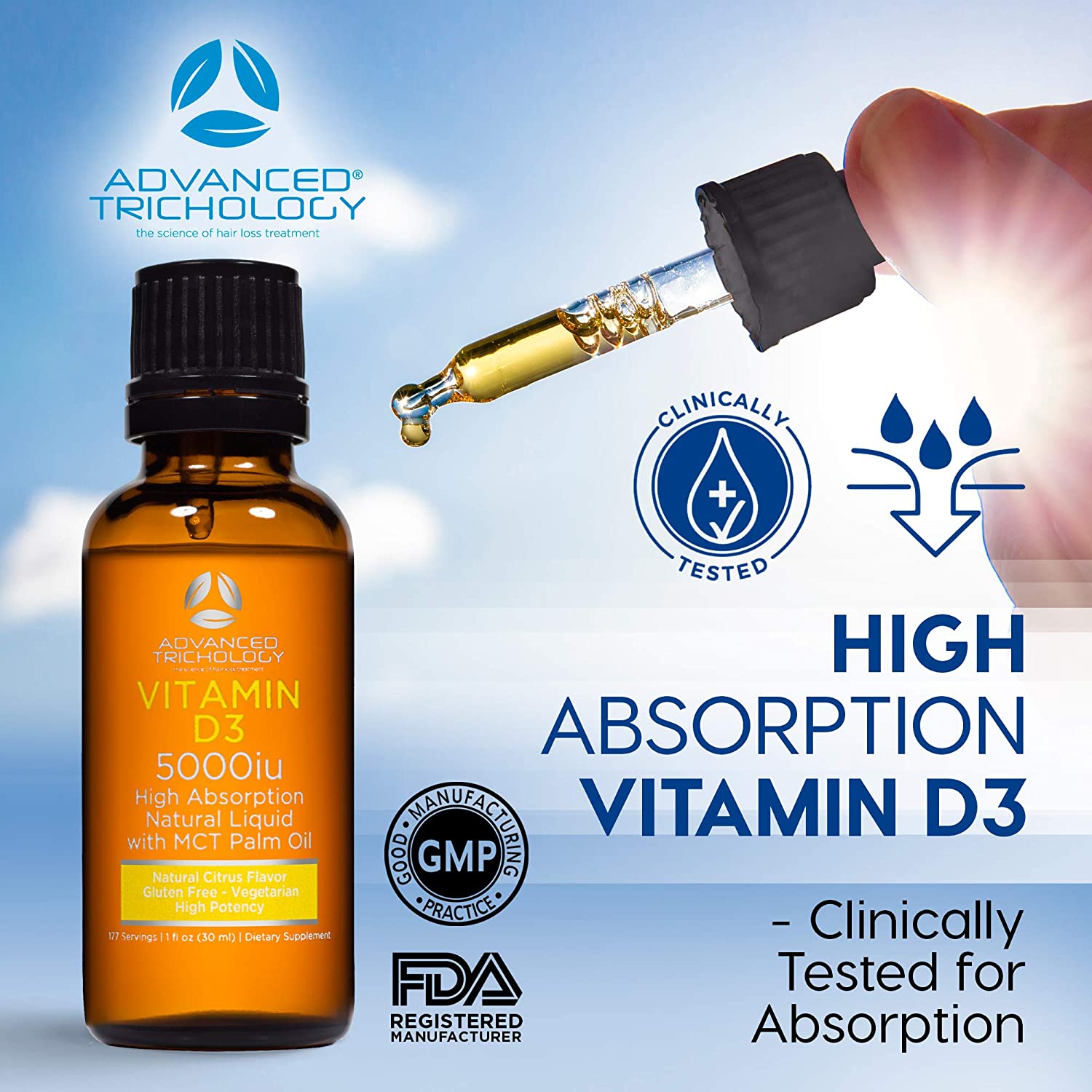 Advanced Trichology Store Vitamin D3 - 30 ml-2