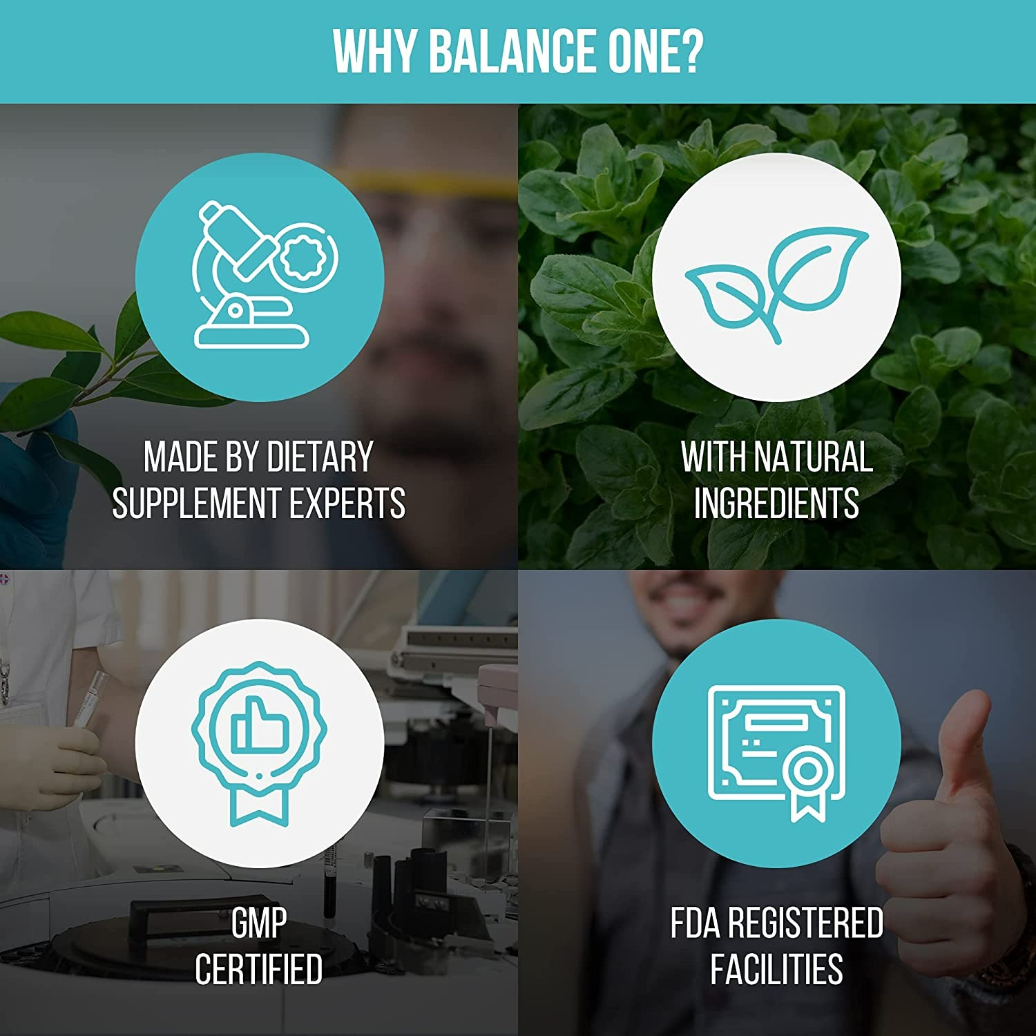 Balance One Probiotic, Daily Probiotics for Women & Men - 60 Adet-2