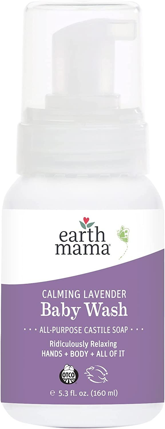 Earth Mama Foaming Hand Soap and Body Wash - 5.3 Fl Oz - Lavanta-0