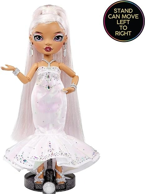 Rainbow High 2022 Holiday Edition Roxie Doll with Multicolor Hair and Iridescent Gown-2