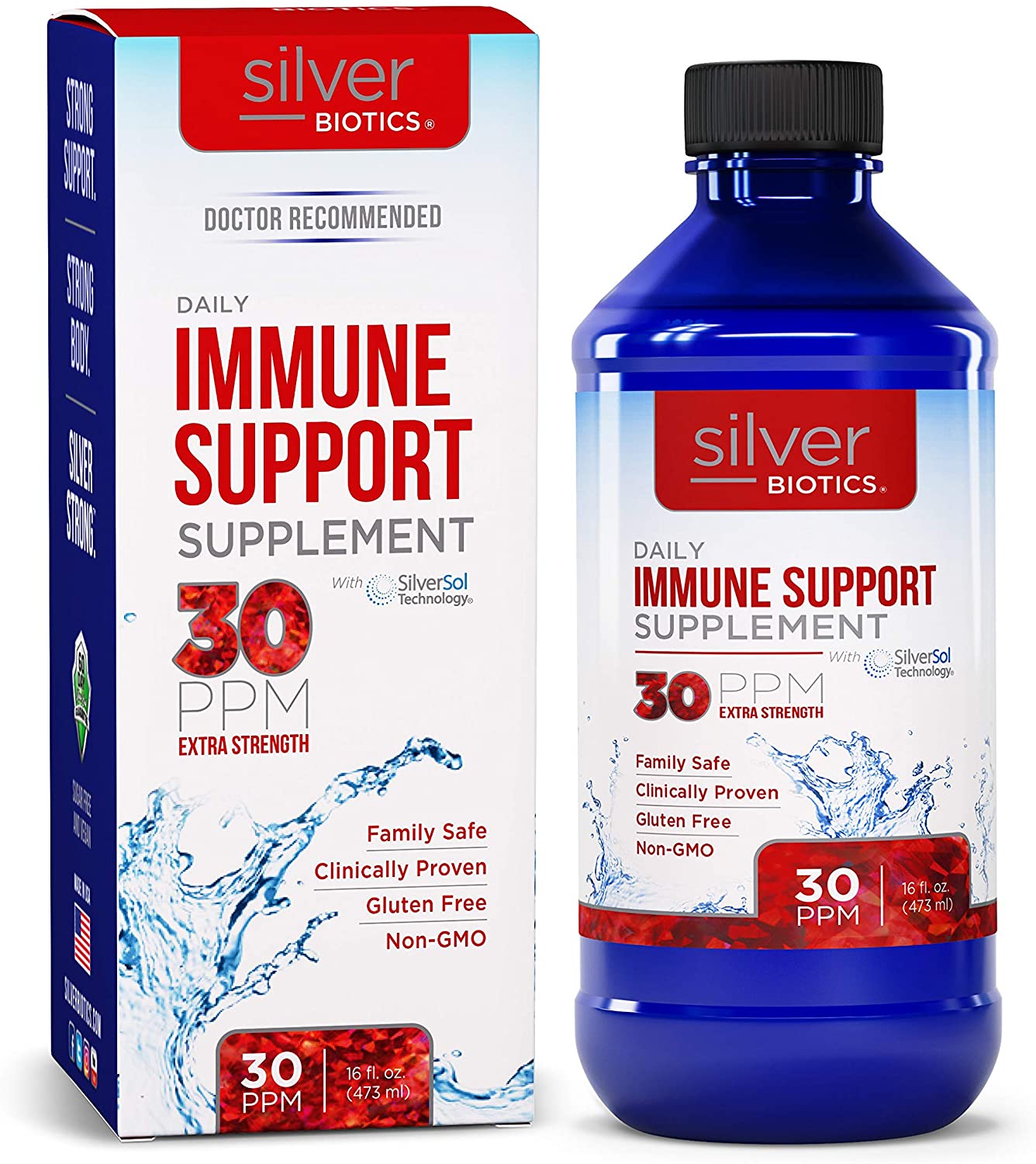 Silver Biotics mmune Support Supplement Extra Strengh - 473 ml