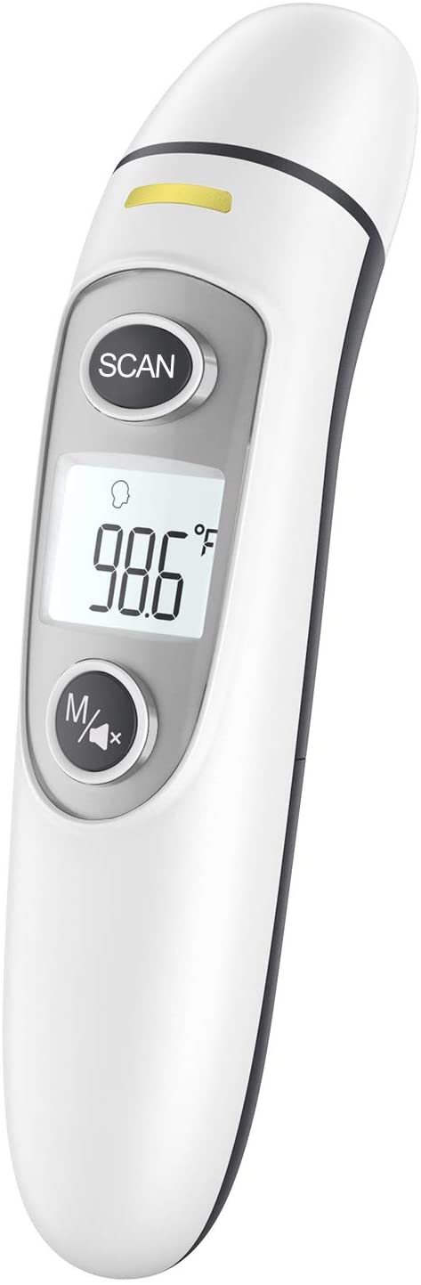 Infrared Thermometer for Adults,Forehead and Ear Thermometer for Fever, Babies, Children, Adults, Indoor and Outdoor Use