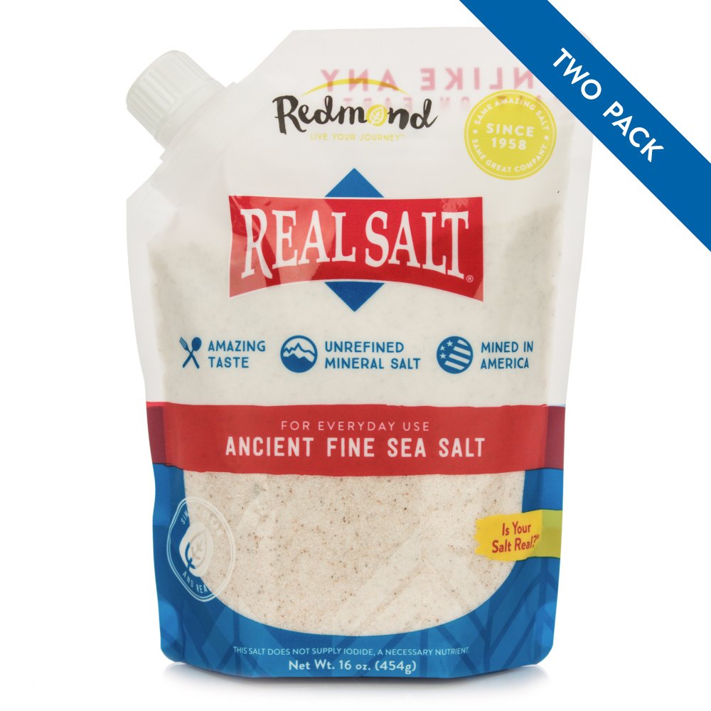 Redmond Real Salt - Ancient Fine Sea Salt - 16 Ounce