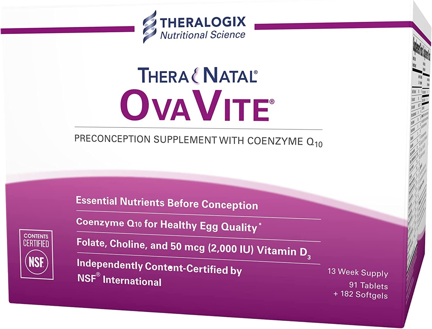 Theralogix TheraNatal OvaVite Preconception Prenatal Vitamin - 90 Günlük