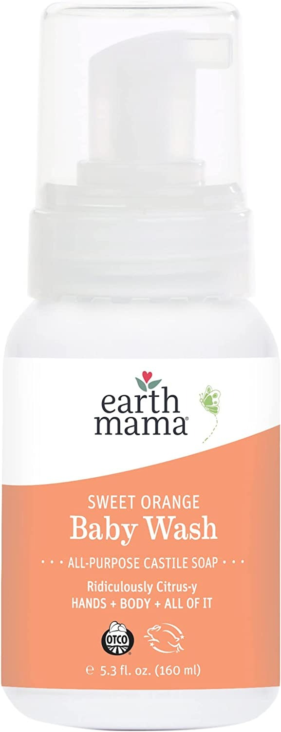 Earth Mama Baby Wash - 5.3 Fl Oz - Sweet Orange