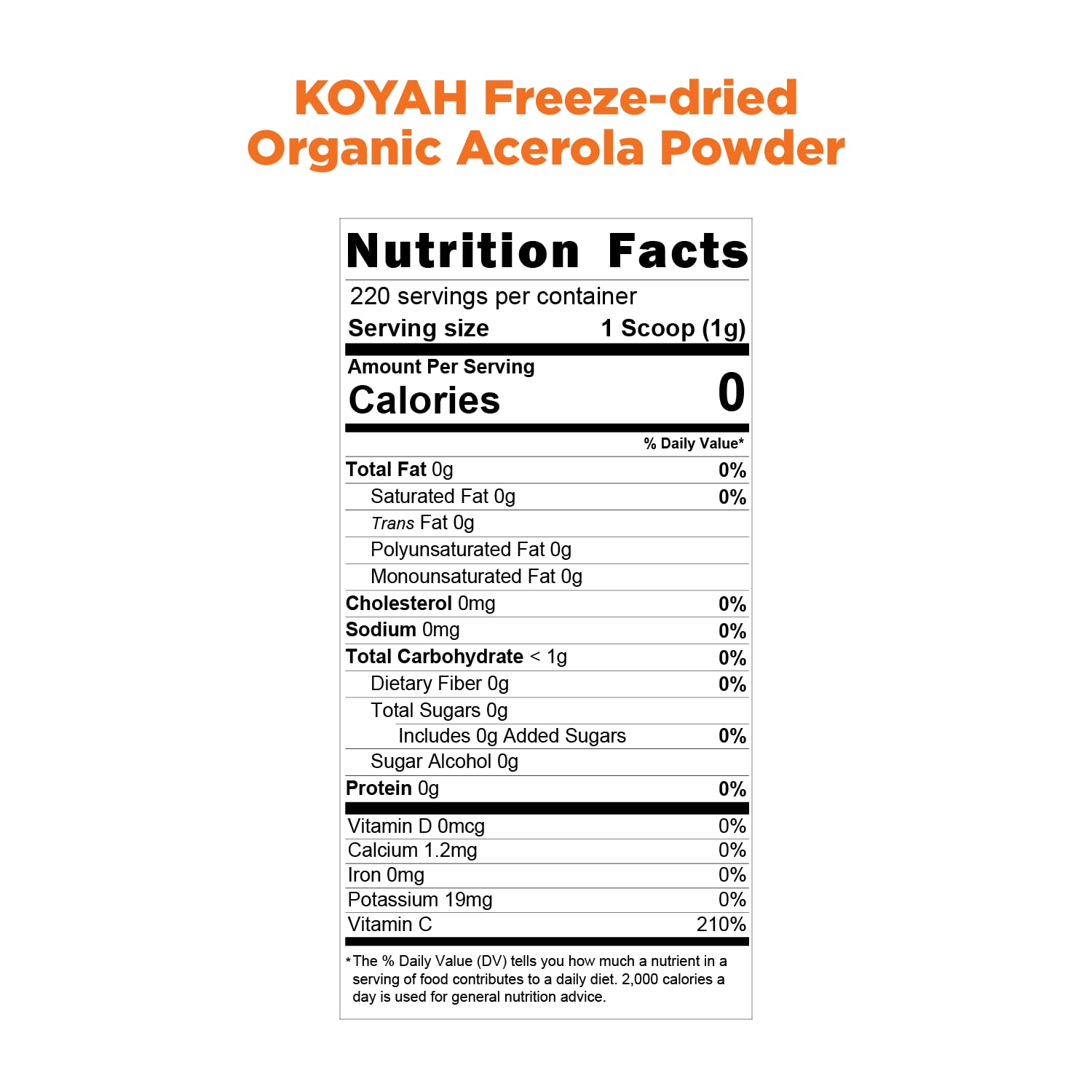 Koyah - Organic Acerola Cherry Powder-2