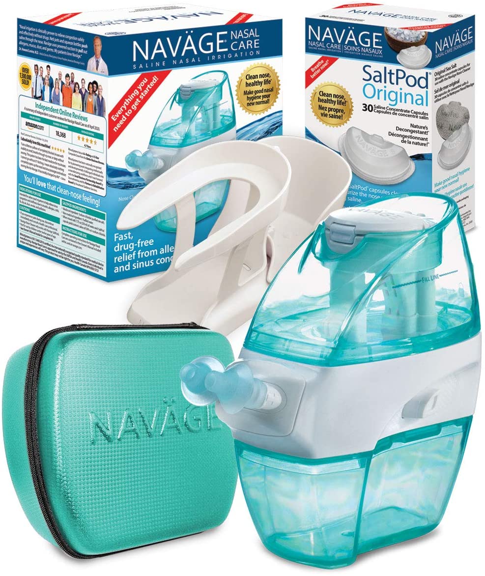Navage Nasal Care Deluxe Bundle: Navage Nose Cleaner - 50 SaltPod Capsules-0