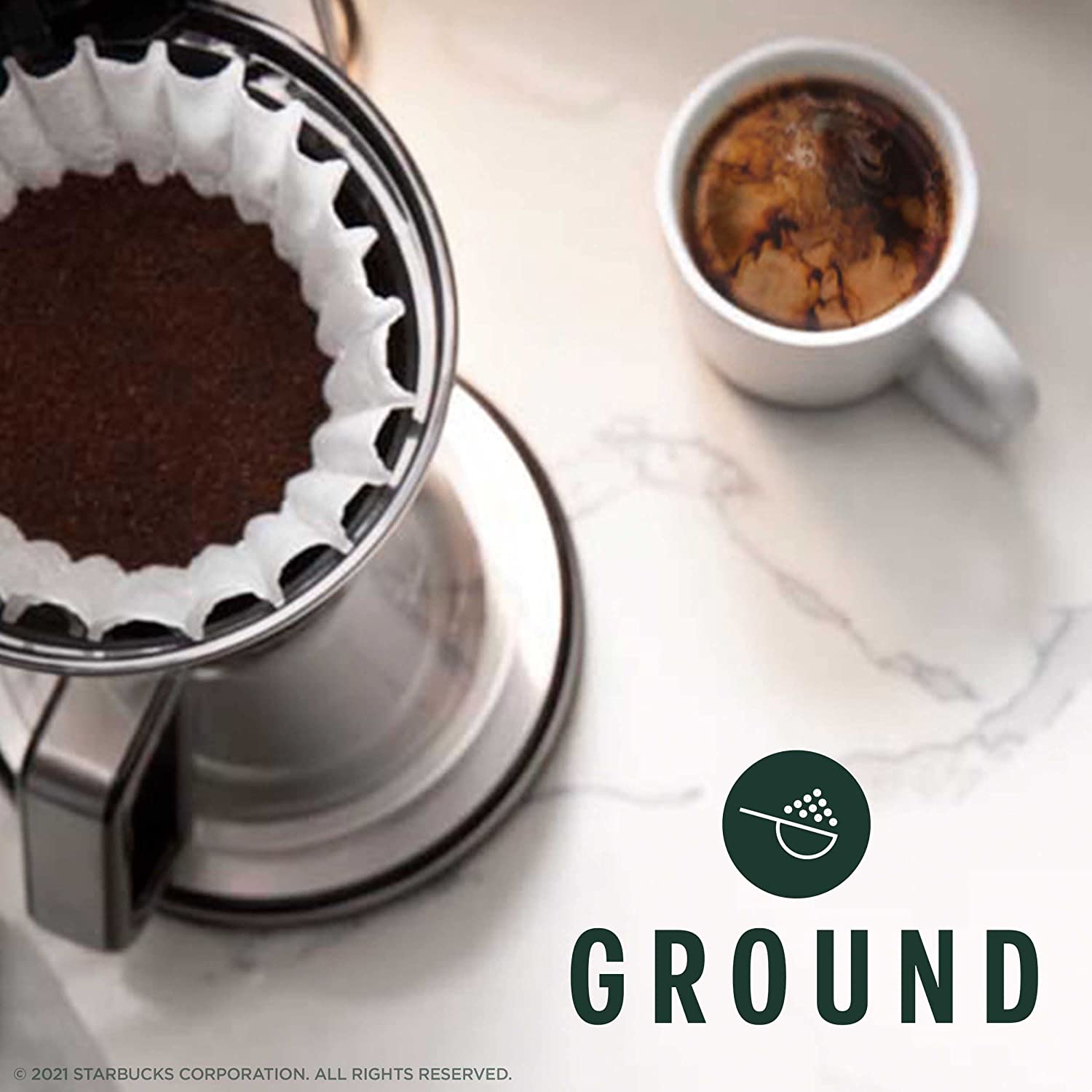 Starbucks Dark Roast Ground Coffee - 12 oz-1