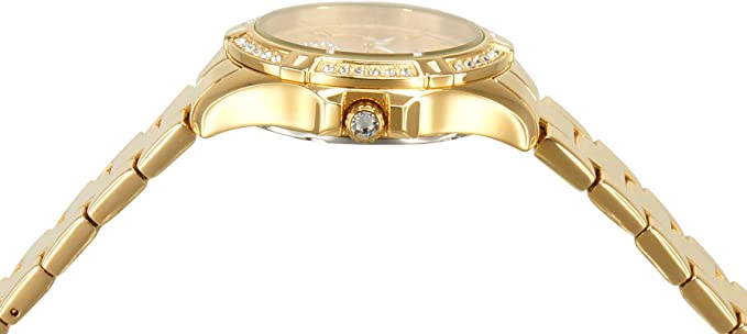 Invicta Women's WildflowerAngelAnalog Display Quartz Stainless-Steel Strap Gold Casual Watch