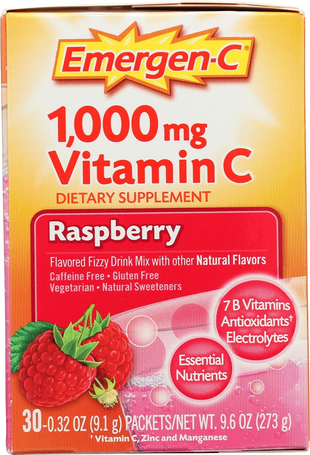 Emergen-C 1000mg Vitamin C Powder Raspberry - 30 Paket-3