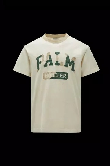 Moncler Logo T- Shirt - Off White-0