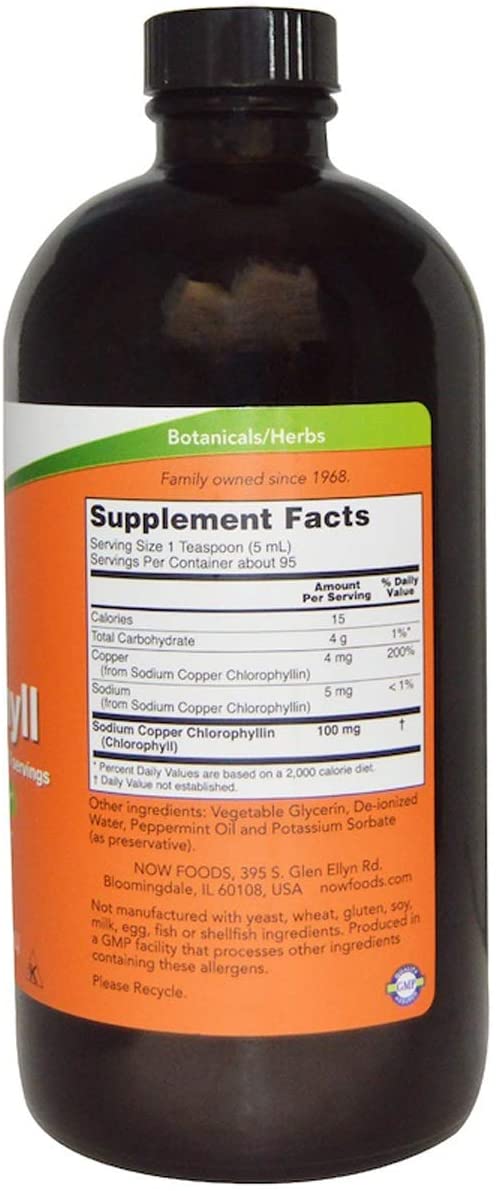 NOW Supplements Liquid Chlorophyll - 16 oz-1