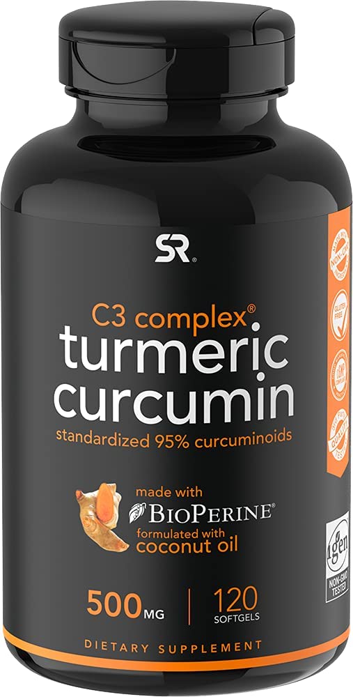 Sports Research C3 Complex Turmeric Curcumin -  120 Tablets