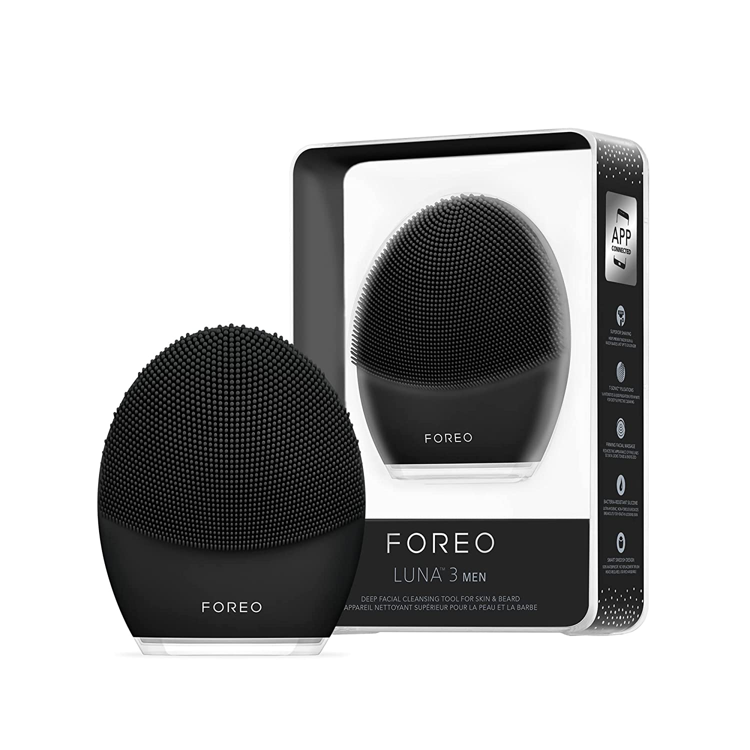 Foreo LUNA 3 Men Silicone Facial Cleansing & Firming Massage Brush