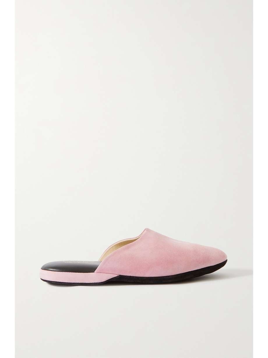 Charvet Suede Slippers - Pink-0