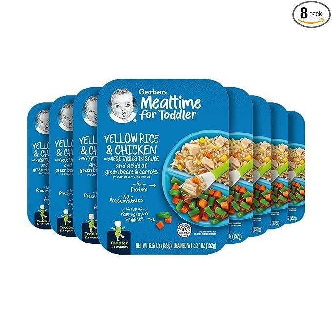 Gerber Mealtime for Toddler Yellow Rice with Chicken & Vegetables - 6.67 Oz - 8'li Paket