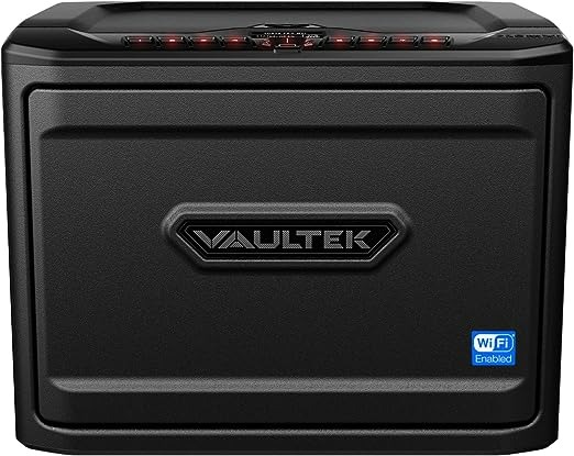 Vaultek MXi Wi-Fi and Biometric Safe High Capacity Handgun Safe Multiple Pistol Storage Smart Safe
