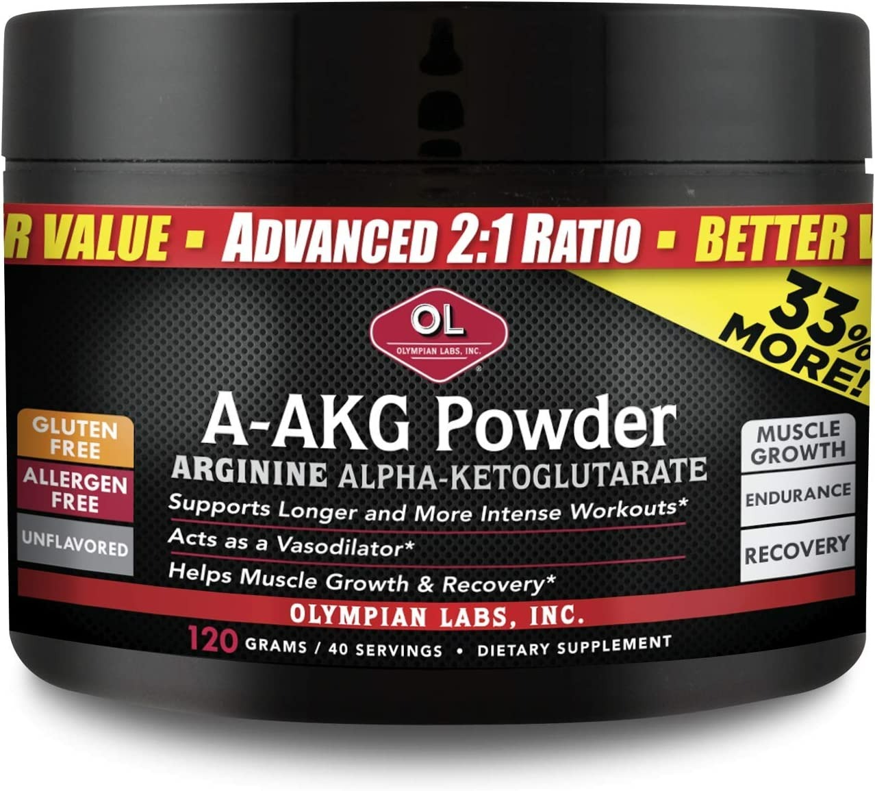 Olympian Labs A-AKG Powder - 4.2 Oz-0