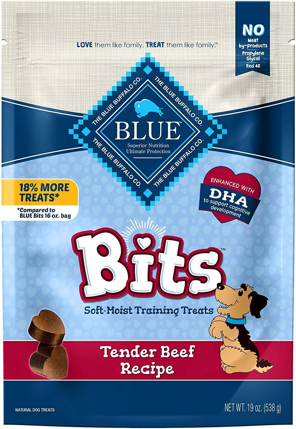 Blue Buffalo BLUE Bits Natural Soft-Moist Training Dog Treats - 538 g-0
