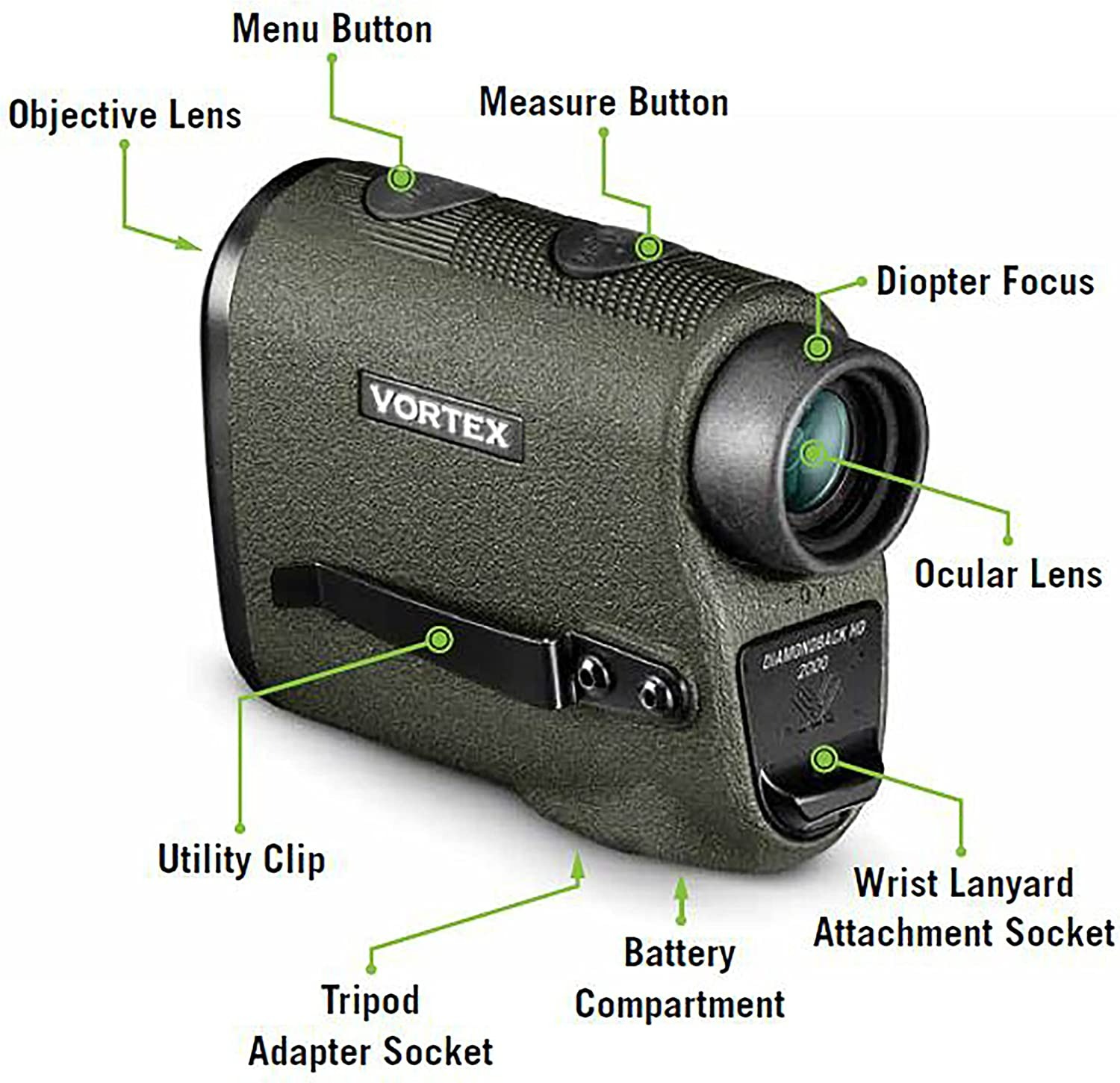Vortex Optics Diamondback HD 2000 Laser Rangefinder-1