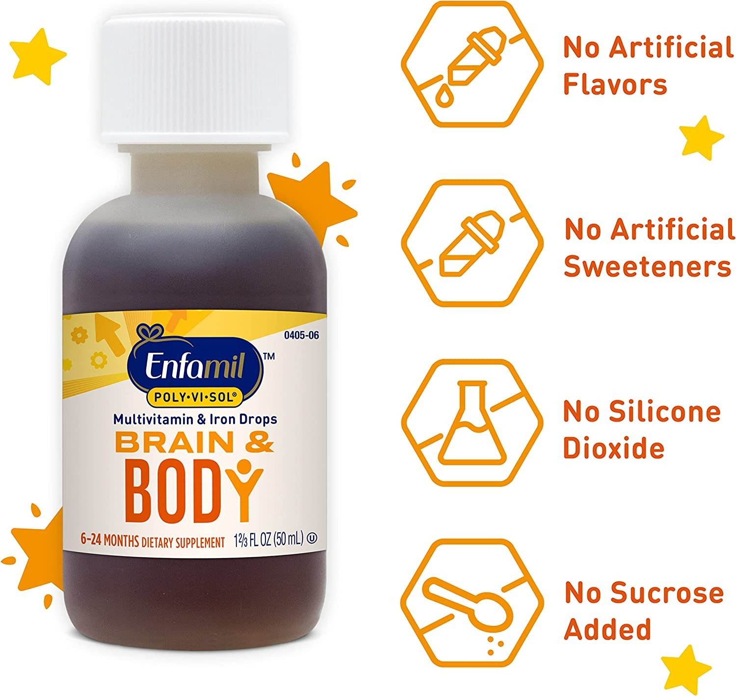 Enfamil Baby Vitamin Poly-Vi-Sol with Iron Multivitamin Supplement Drops - 50 Ml - 3'lü Paket-2