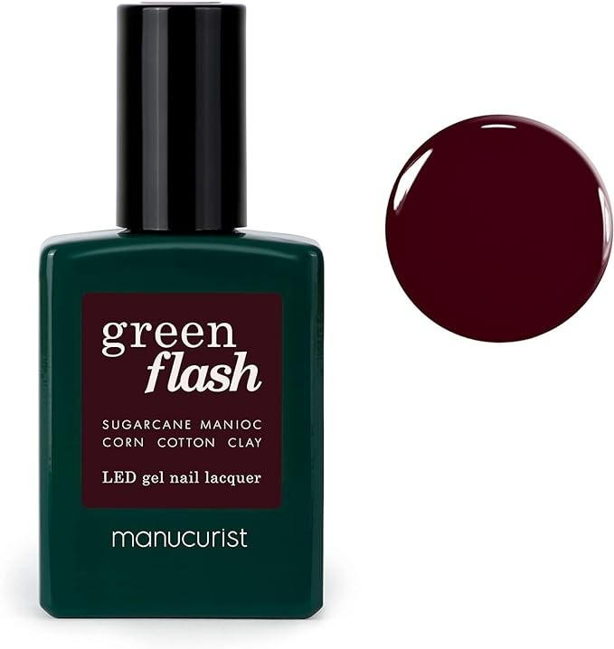 Manucurist Green Flash LED Gel Nail Polish - Hollyhock - 0.5 Fl Oz