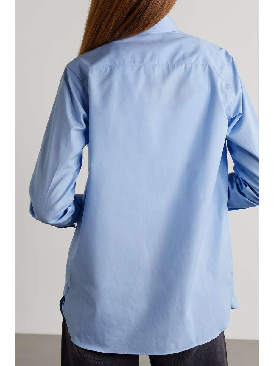 Charvet Cotton-Poplin Shirt - Light Blue-1