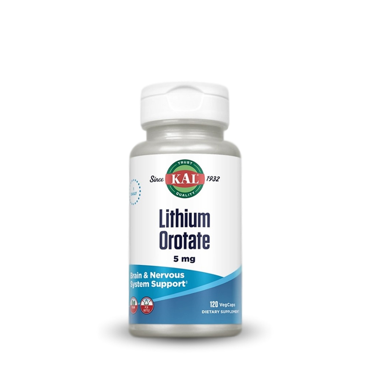 Kal Vitamins Lithium Orotate Vegcaps - 5 Mg -  60 Adet