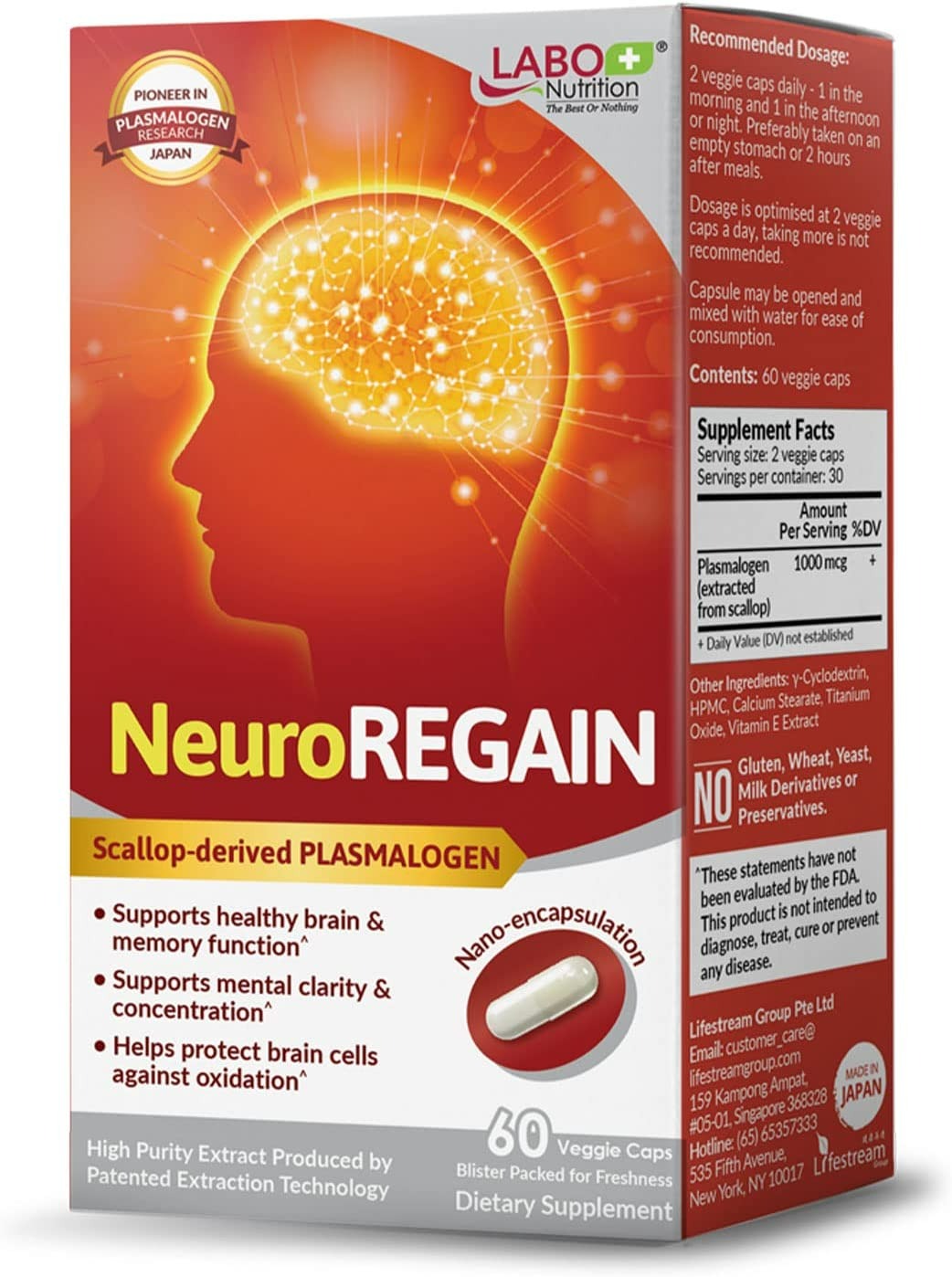 Labo Nutrition NeuroREGAIN - 60 Kapsül