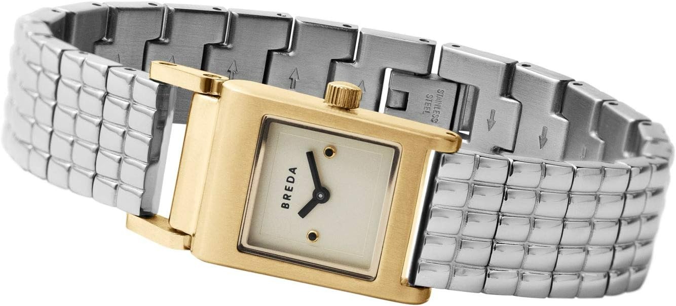 Breda 'Revel' Gold and Stainless Steel Bracelet Watch, 18MM-1