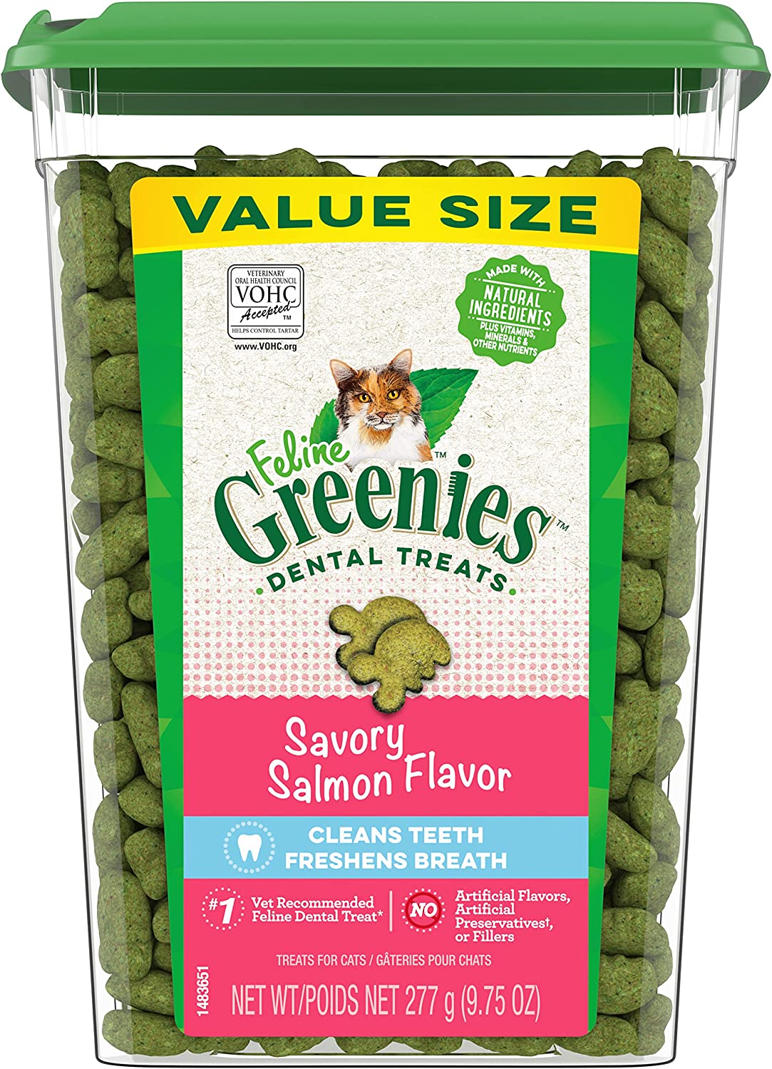 Greenies Feline Natural Dental Care Cat Treats - 9.75 Oz-0