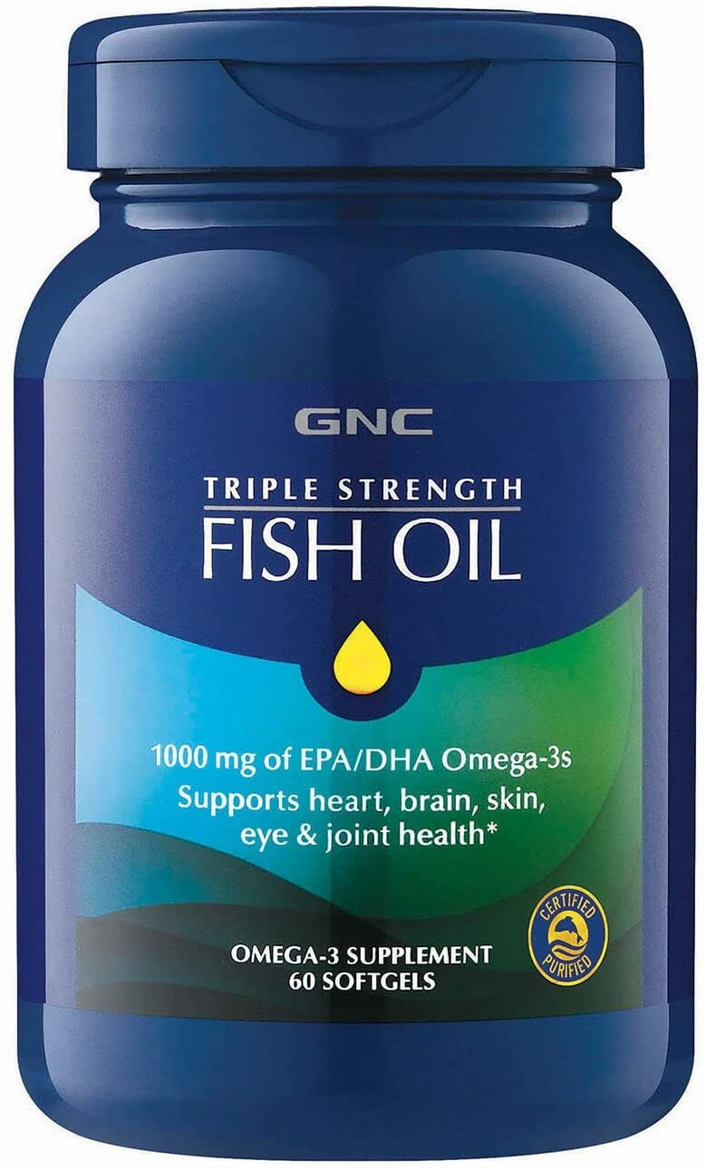 GNC Triple Strength Omega 3 Fish Oil - 60 Tablet