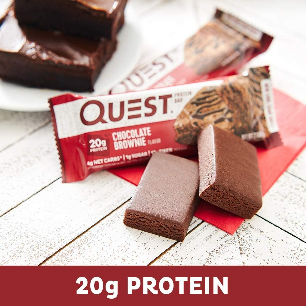 Quest Nutrition Chocolate Brownie Protein Bars - 12 Adet-1