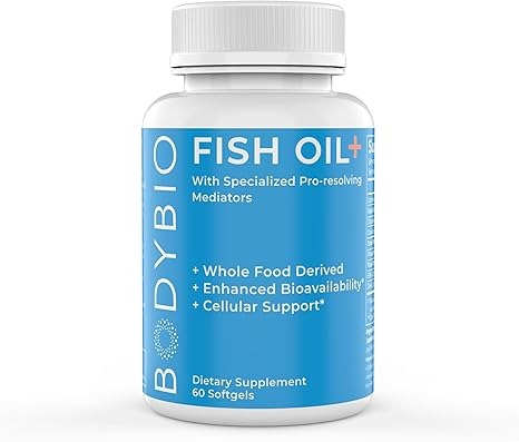 BodyBio Fish Oil+ with Specialized Pro-resolving Mediators - 60 Jel